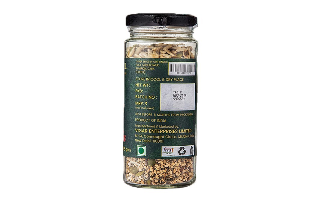 Organic Soul Seed Mix    Glass Jar  145 grams